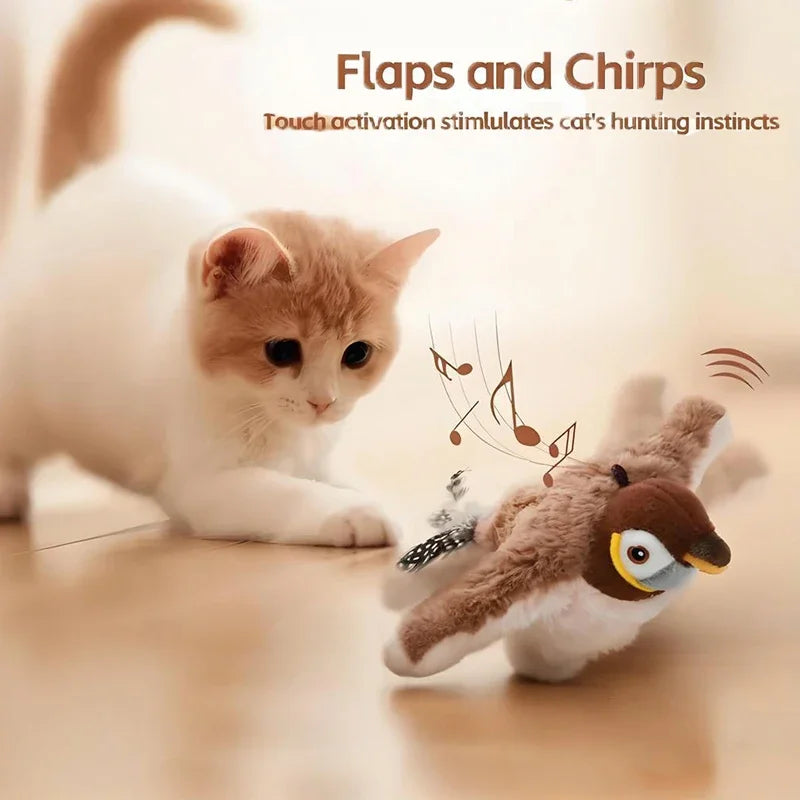 THE VIRAL KITTIE™ CHIRPING BIRD TOY