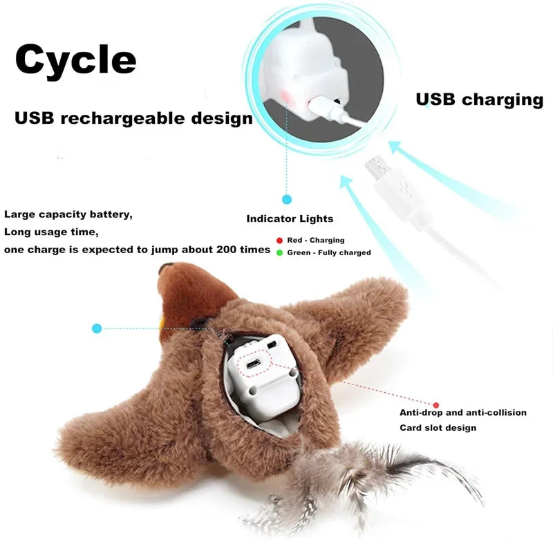 THE VIRAL KITTIE™ CHIRPING BIRD TOY